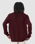 BELLA + CANVAS 3945 Maroon — on model back