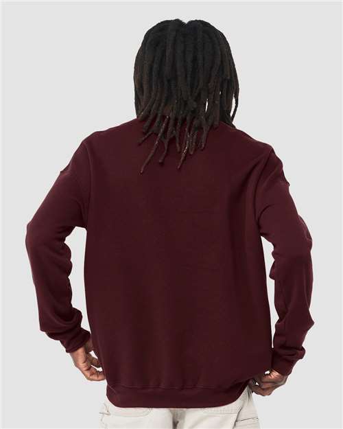BELLA + CANVAS 3945 Maroon — on model back