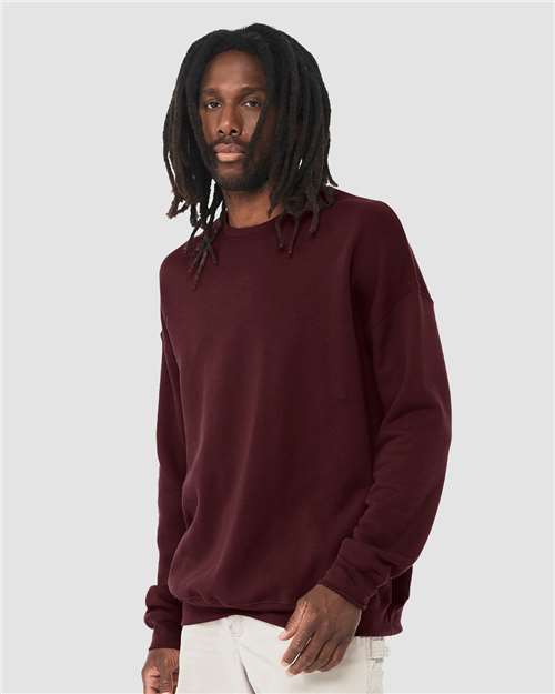 BELLA + CANVAS 3945 Maroon — on model side