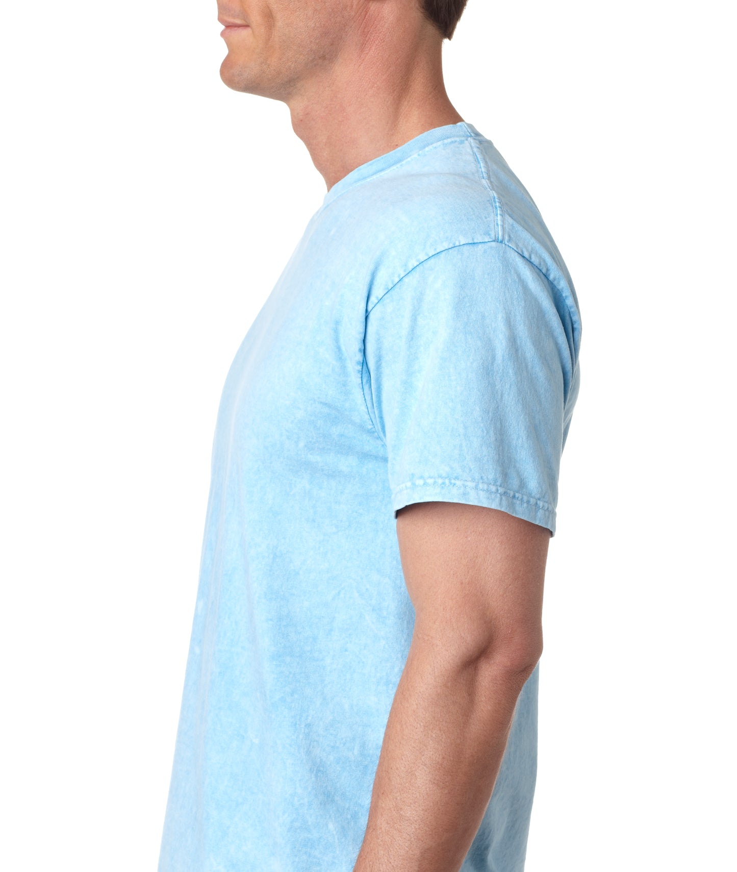 Unisex 100% Cotton Vintage Wash T-Shirt - Mineral Baby Blue