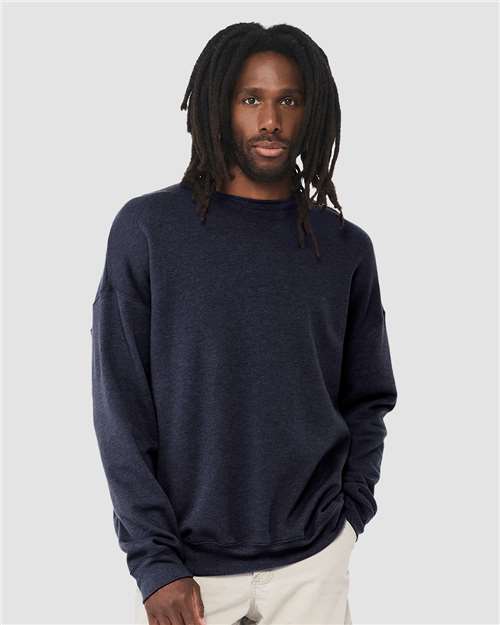 BELLA + CANVAS 3945 Heather Navy — on model front