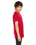 Youth Fine Jersey Short-Sleeve T-Shirt - Red