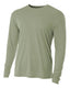 A4 NB3165 - Youth Long Sleeve Cooling Performance Crew Shirt - Olive