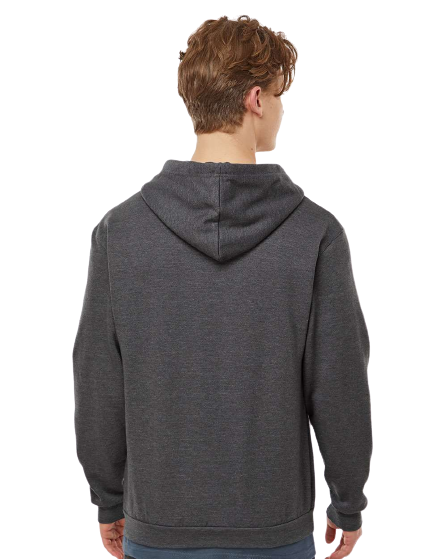 Unisex Fleece Zip Hoodie - Heather Charcoal