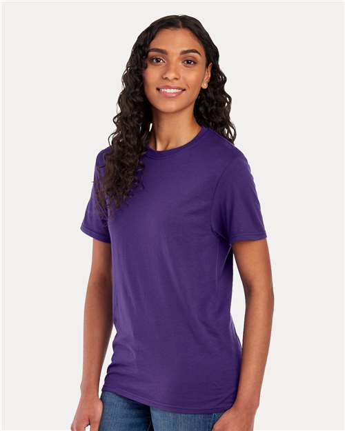 JERZEES 560MR Deep Purple — on model side
