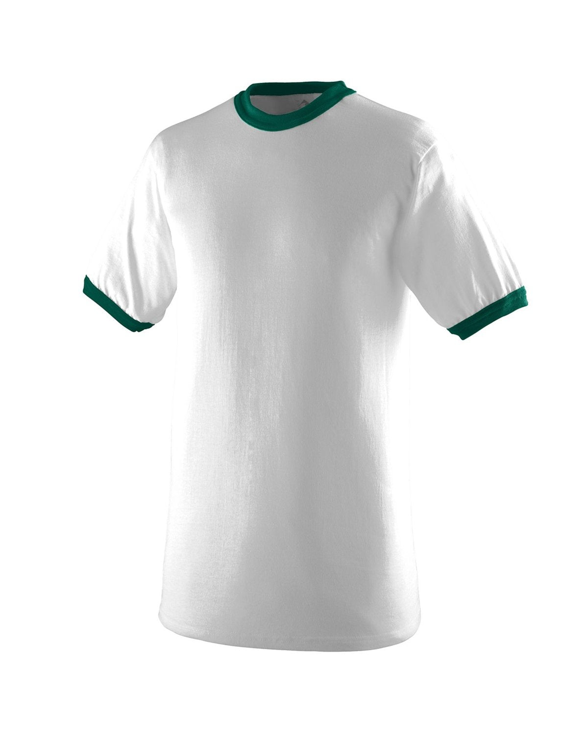 50/50 Ringer T-Shirt - White / Dark Green