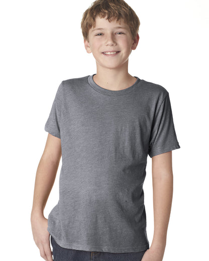 Youth Triblend Crew - Premium Heather