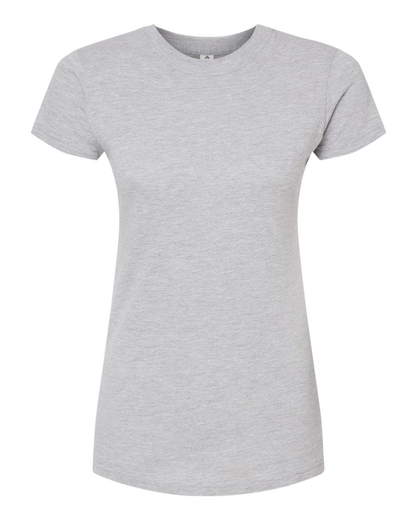 Women's Slim Fit Fine Jersey Tee - Heather Grey