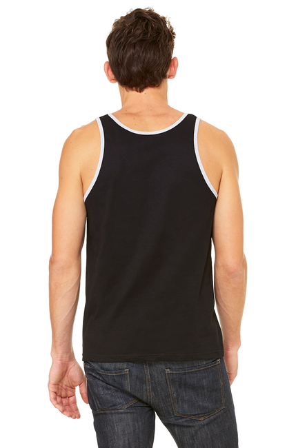 Unisex Jersey Tank - Black / Heather Athletic