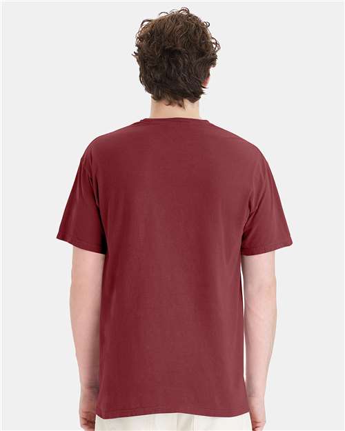 ComfortWash by Hanes GDH150 Cayenne — on model back
