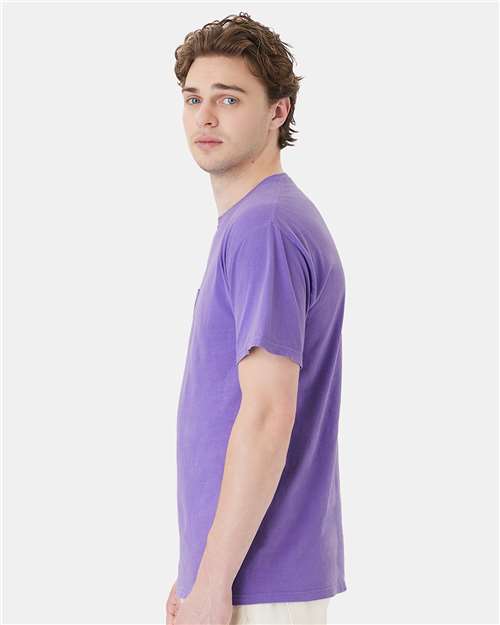 ComfortWash by Hanes GDH150 Lavender — on model side