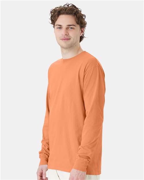 ComfortWash by Hanes GDH200 Horizon Orange — on model side