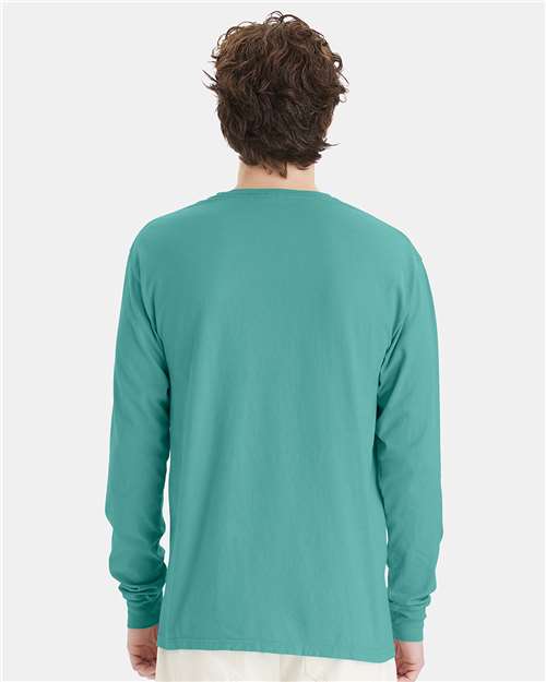 ComfortWash by Hanes GDH200 Spanish Moss — on model back