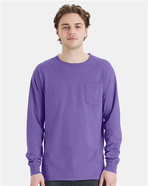 ComfortWash by Hanes GDH250 Lavender — on model front