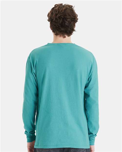 ComfortWash by Hanes GDH250 Spanish Moss — on model back