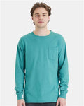 ComfortWash by Hanes GDH250 Spanish Moss — on model front