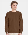 Hanes P160 Army Brown — on model front