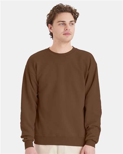 Hanes P160 Army Brown — on model front