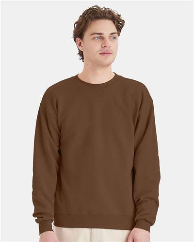 Hanes P160 Army Brown — on model front
