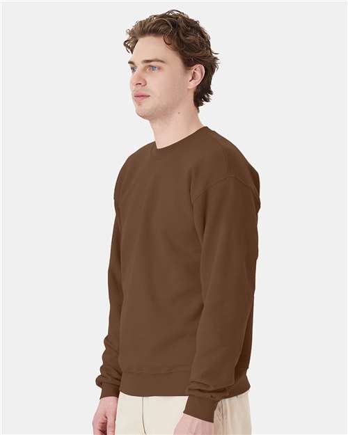 Hanes P160 Army Brown — on model side