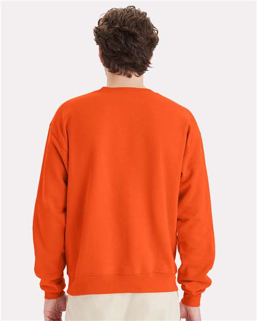 Hanes P160 Orange — on model back