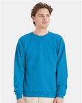 Hanes P160 Teal — on model front