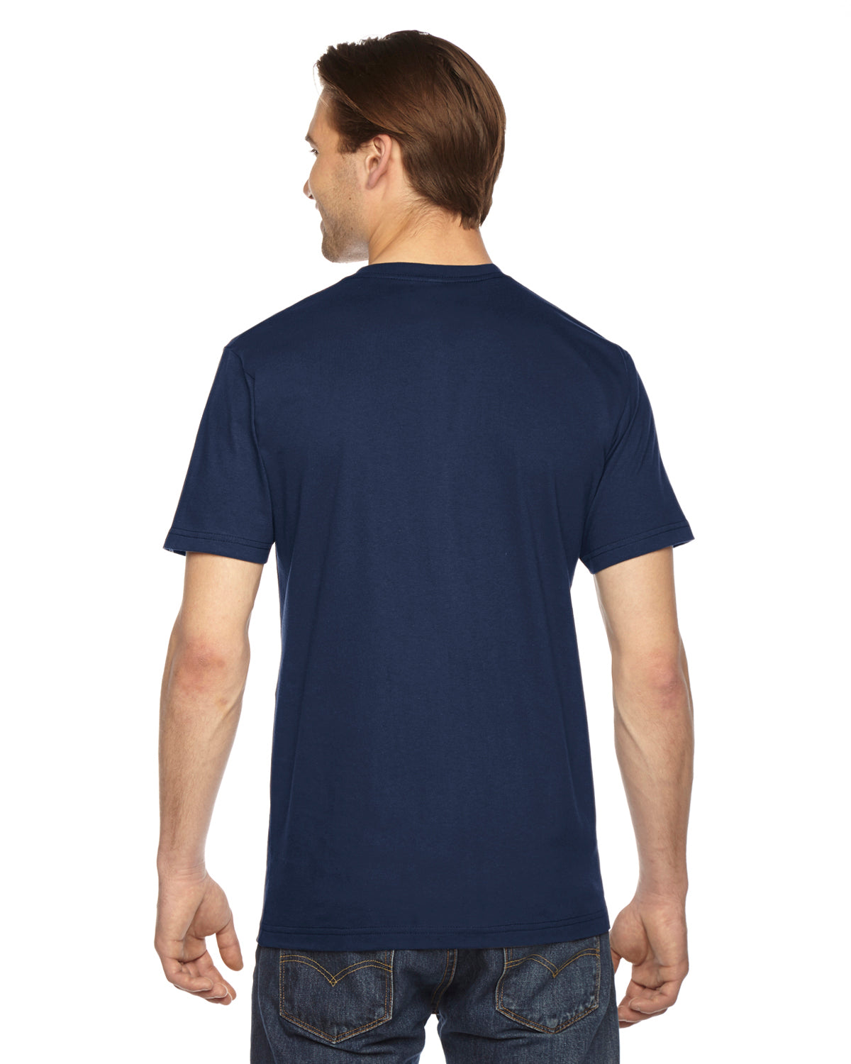 Unisex Fine Jersey Short-Sleeve T-Shirt - Navy
