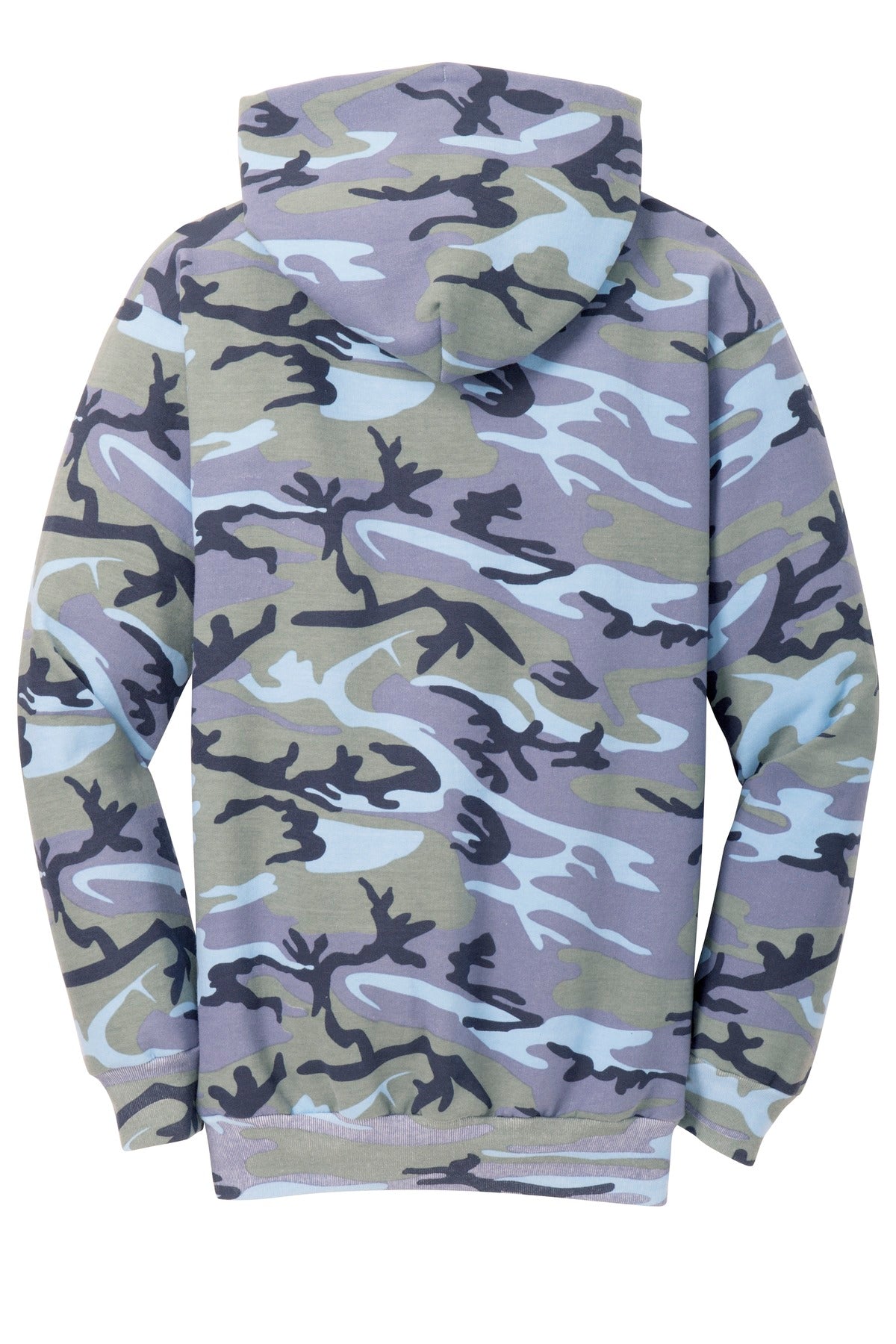 Unisex Core Fleece Camo Pullover Hoodie - Woodlnd Blue Ca