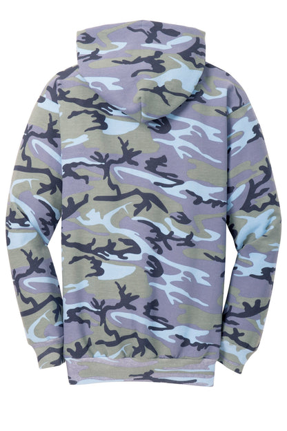 Unisex Core Fleece Camo Pullover Hoodie - Woodlnd Blue Ca