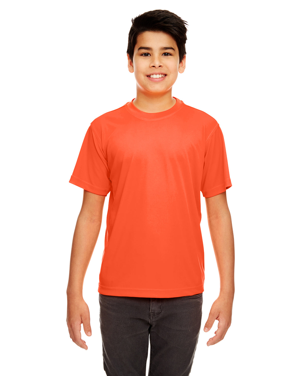 Youth Cool & Dry Sport Performance Interlock T-Shirt - Orange