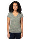 Threadfast Apparel 200RV - Women's Ultimate V-Neck T-Shirt - Green Hex Camo