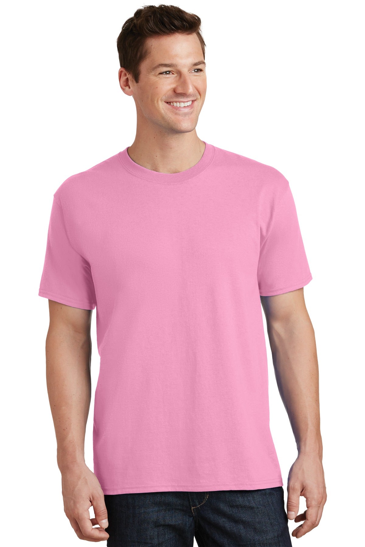 Unisex Core Cotton Tee - Candy Pink