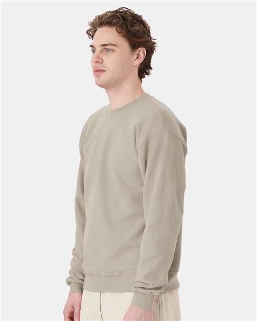 Hanes P160 Sand — on model side