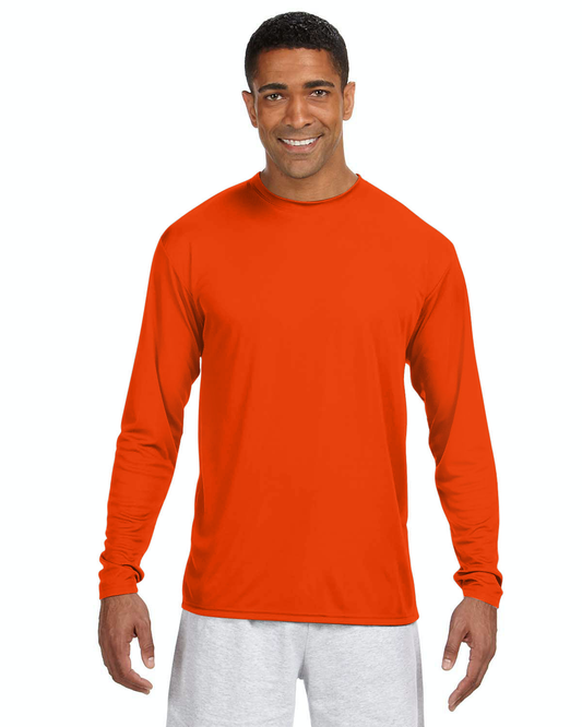 Men's Cooling Performance Long Sleeve T-Shirt - Athletic Orange