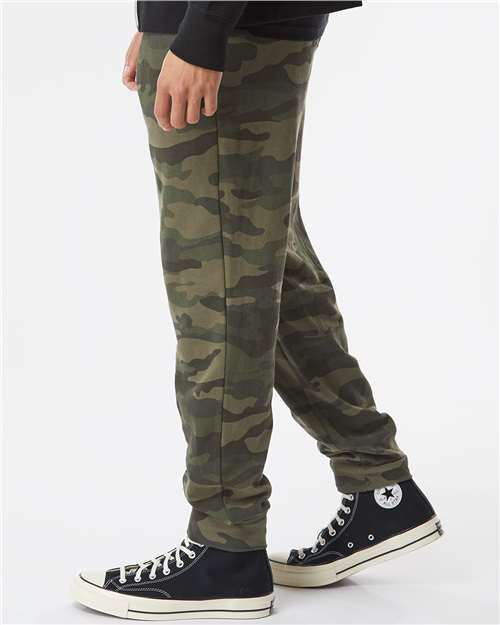 Independent Trading Co. IND20PNT Forest Camo — on model side