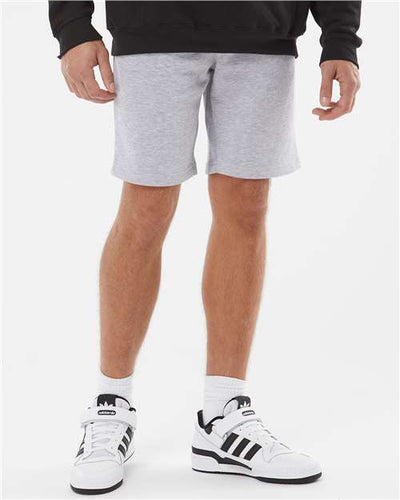 Independent Trading Co. IND20SRT Grey Heather — on model front