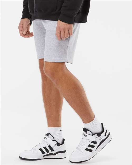 Independent Trading Co. IND20SRT Grey Heather — on model side