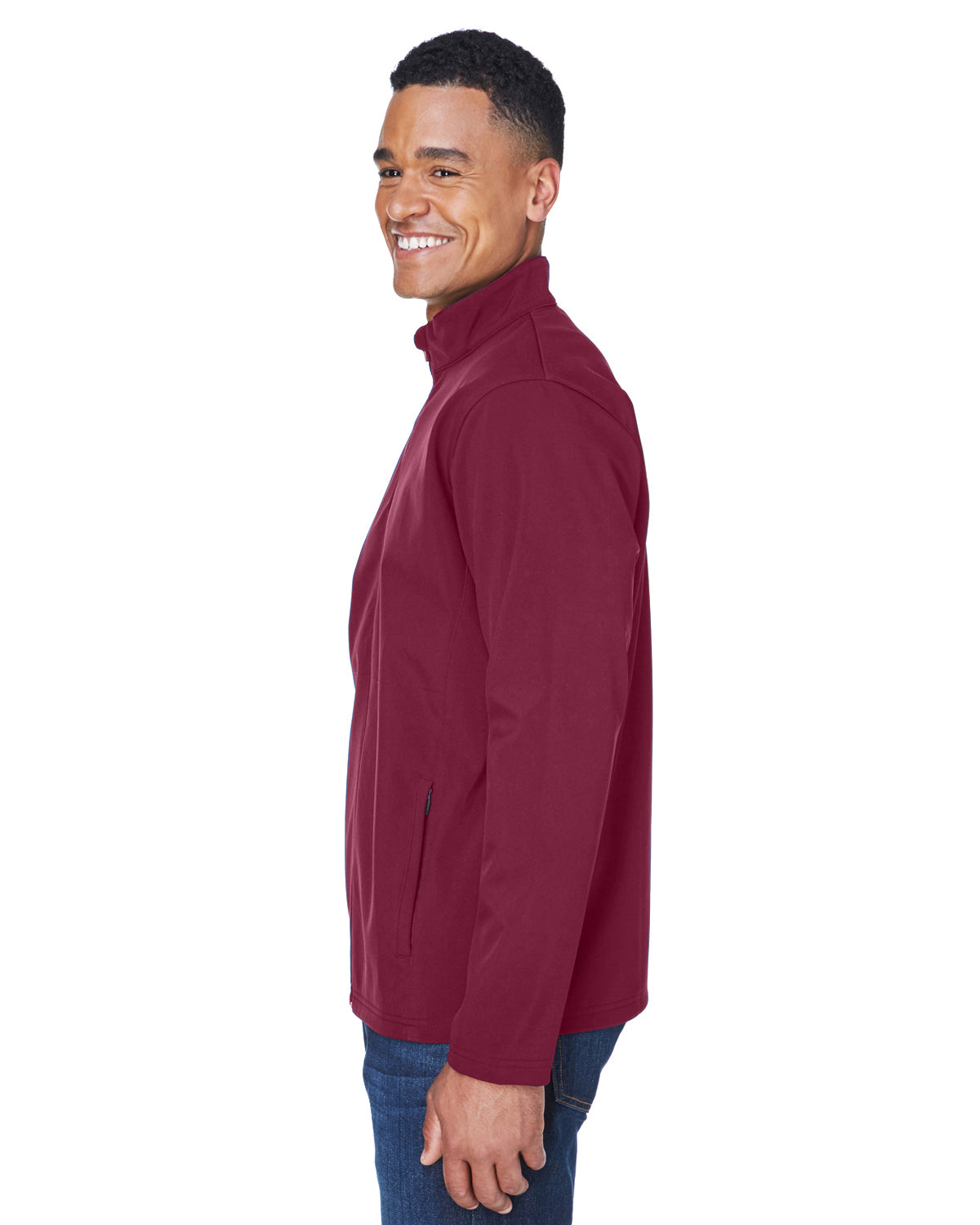 Men's Leader Soft Shell Jacket - Sport Maroon