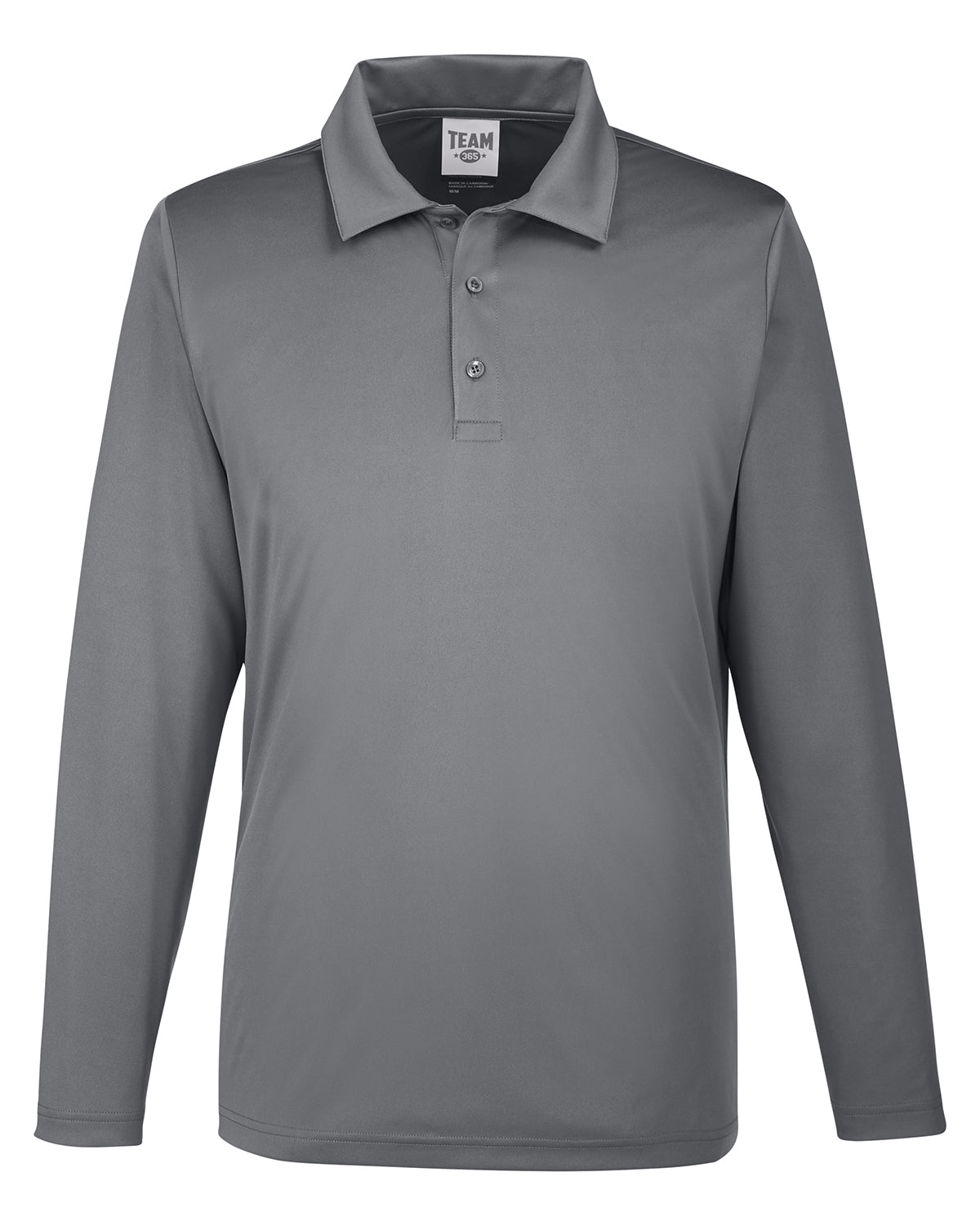 Men's Zone Performance Long Sleeve Polo - Sport Graphite