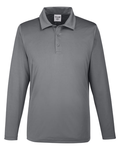 Men's Zone Performance Long Sleeve Polo - Sport Graphite