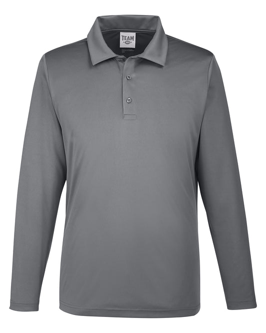 Men's Zone Performance Long Sleeve Polo - Sport Graphite