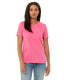Bella + Canvas B6400 - Women's Relaxed Jersey Short-Sleeve T-Shirt - Charity Pink