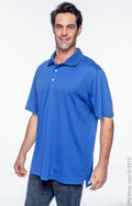 Men's Double Mesh Polo - True Royal