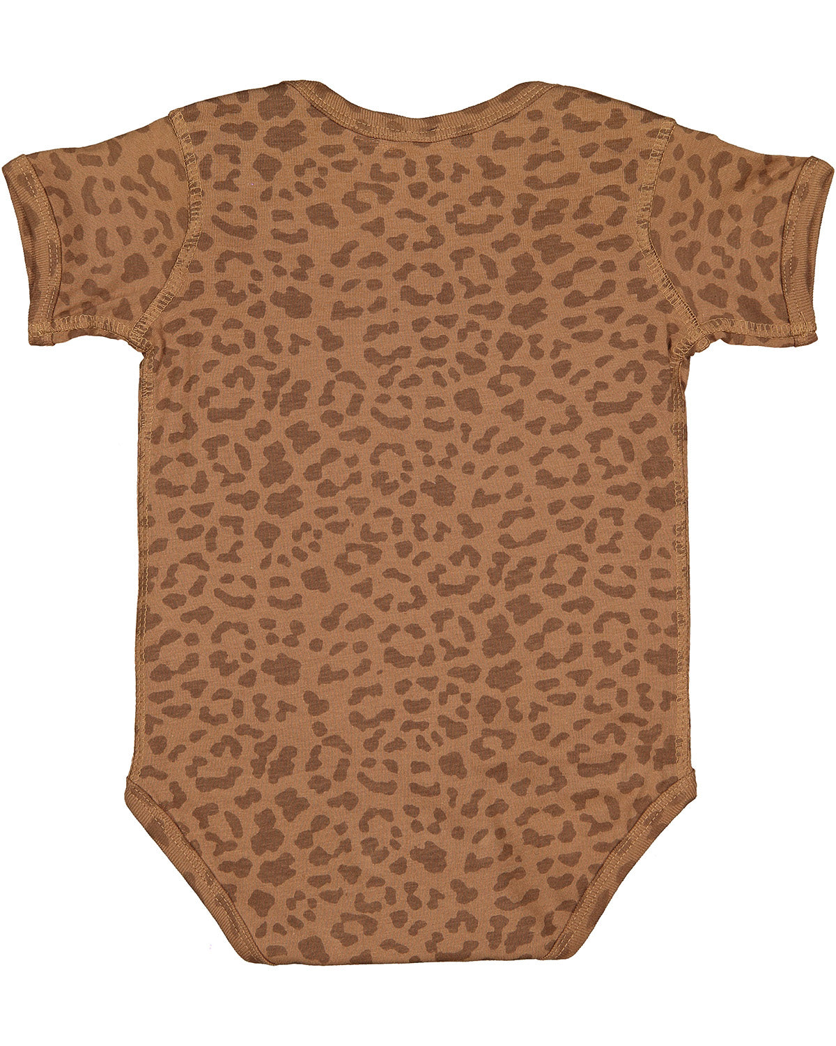 Infant Fine Jersey Bodysuit - Brown Leopard