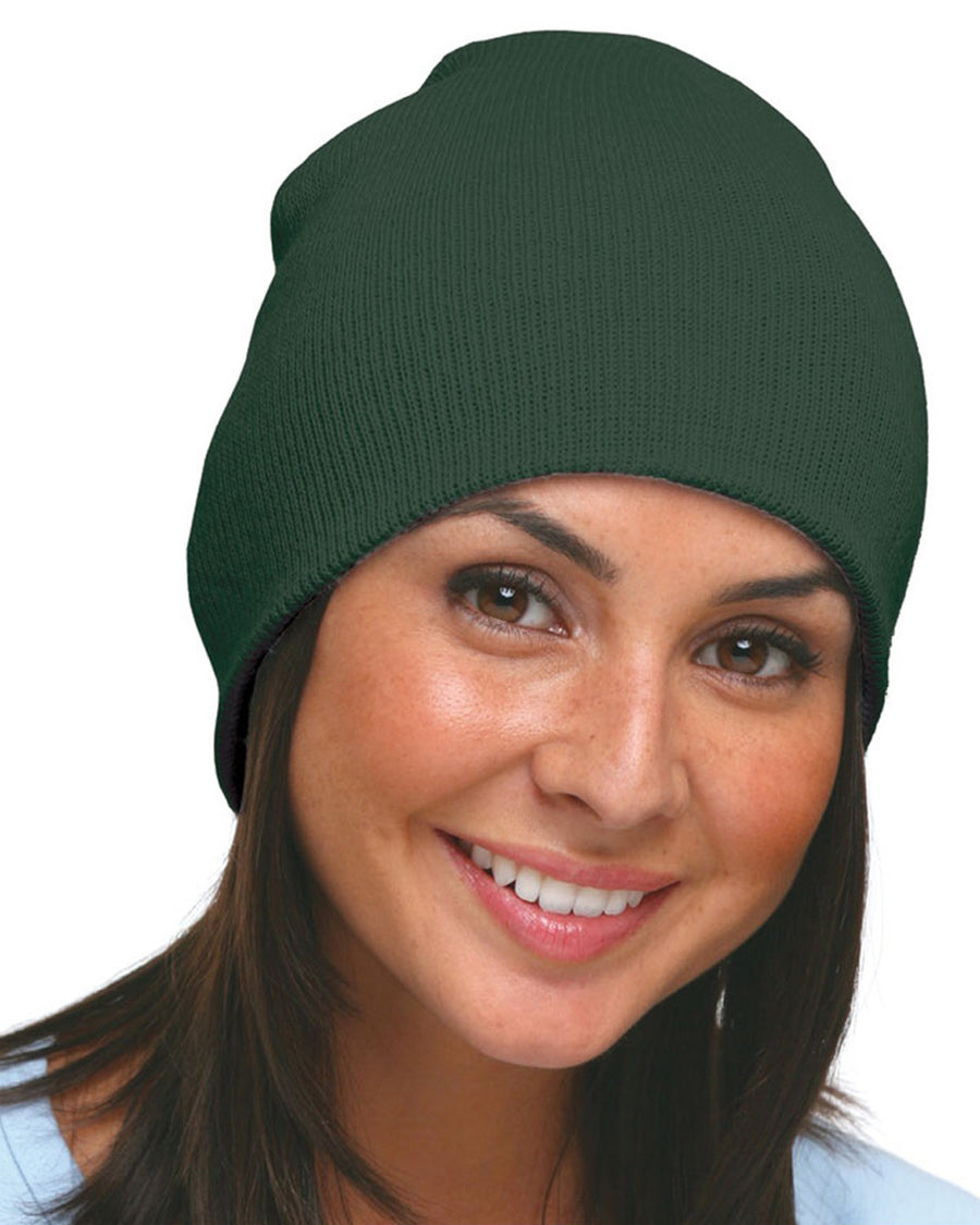 100% Acrylic Beanie - Forest Green