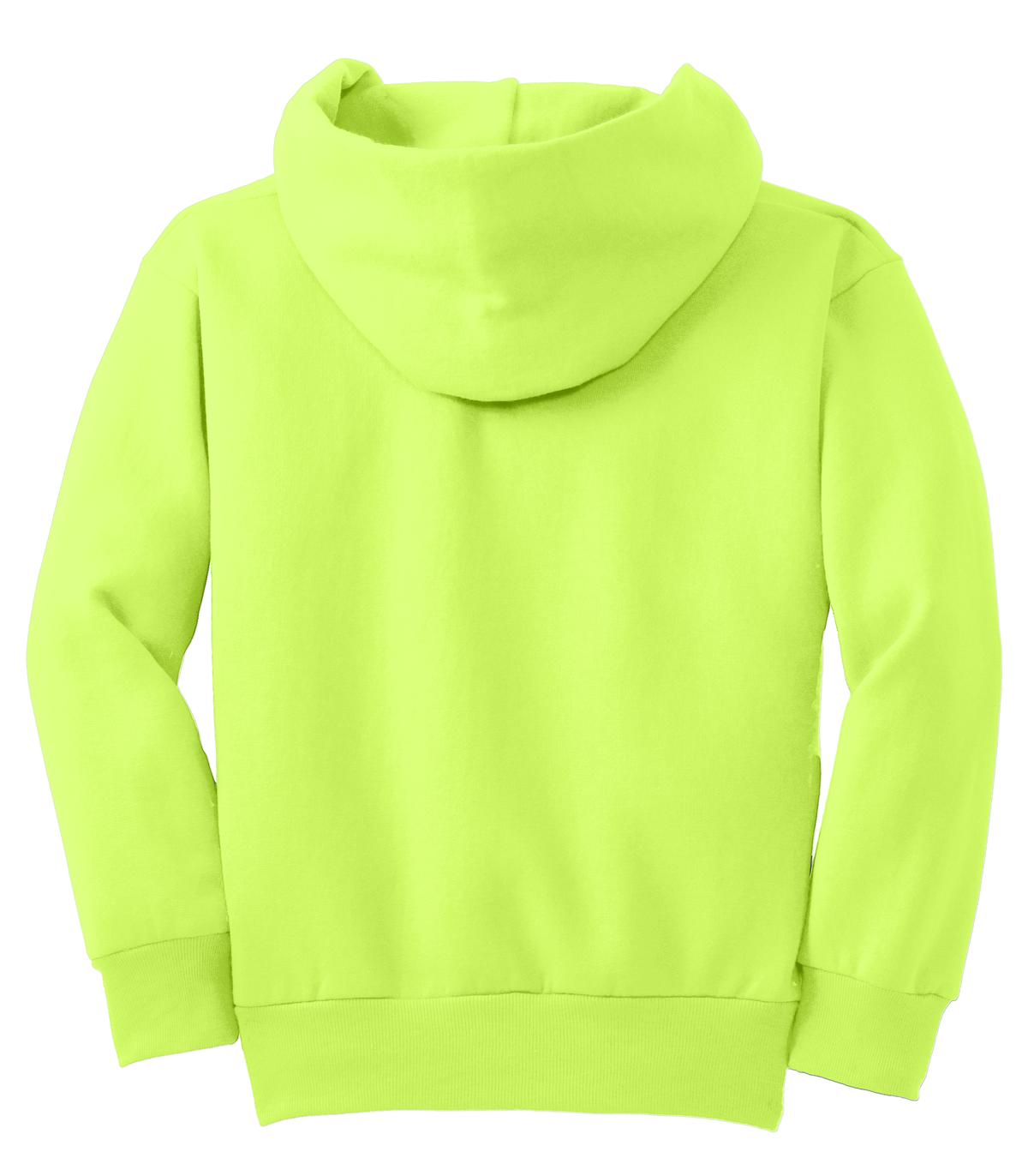 Youth Core Fleece Pullover Hoodie - Neon Yellow