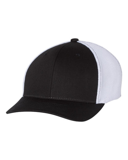 Fitted Trucker with R-Flex - Black / White