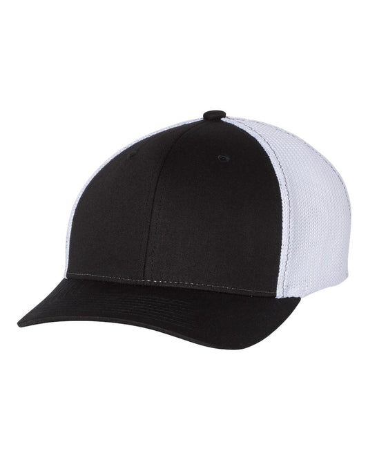 Fitted Trucker with R-Flex - Black / White