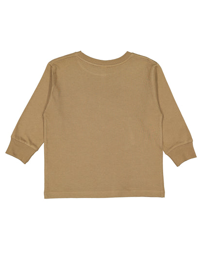 Toddler Long-Sleeve Fine Jersey T-Shirt - Coyote Brown