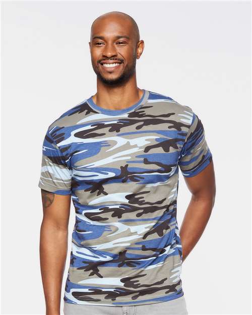 Code Five 3907 Blue Woodland — on model front